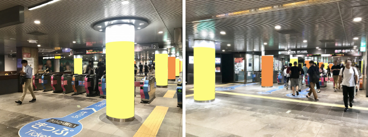 渋谷駅 アドサークル（東横線／田園都市線）