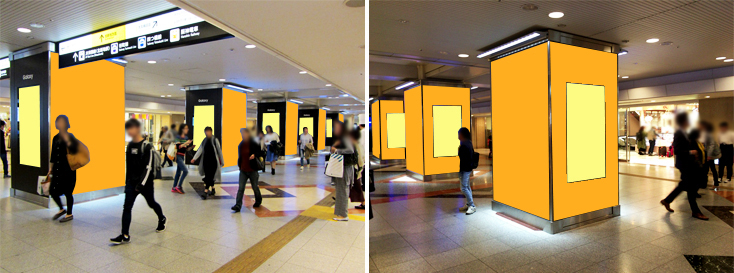 大阪駅中央地下通路デジタルシートセット