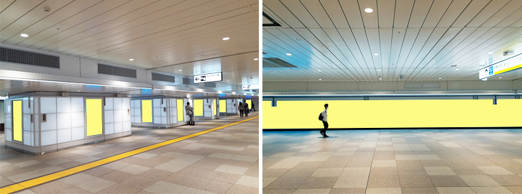 JR新宿駅-東西自由通路デジタルサイネージ
