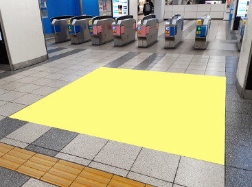 横浜市営地下鉄 関内 フロア広告