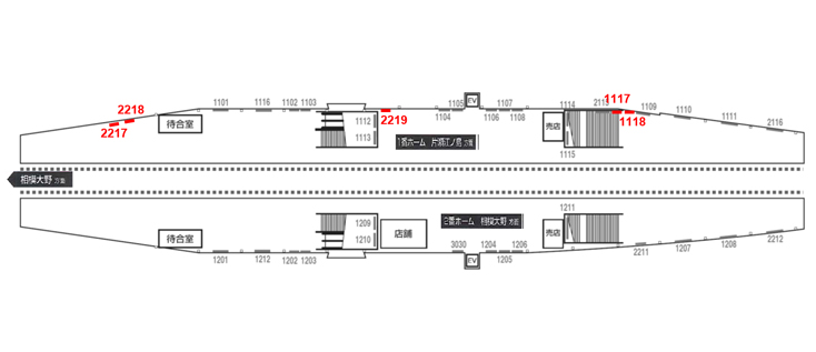 小田急 湘南台駅｜新設駅看板 図面