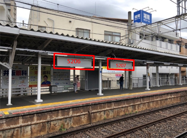 京成大久保駅｜新設駅看板