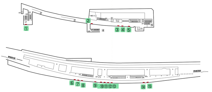 南砂町駅｜新設駅看板 図面