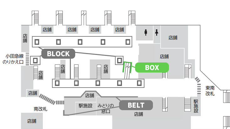 JR新宿駅｜BOX 図面