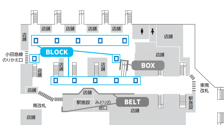 JR新宿駅｜BLOCK 図面