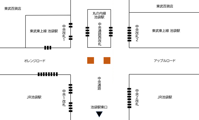 池袋駅｜図面